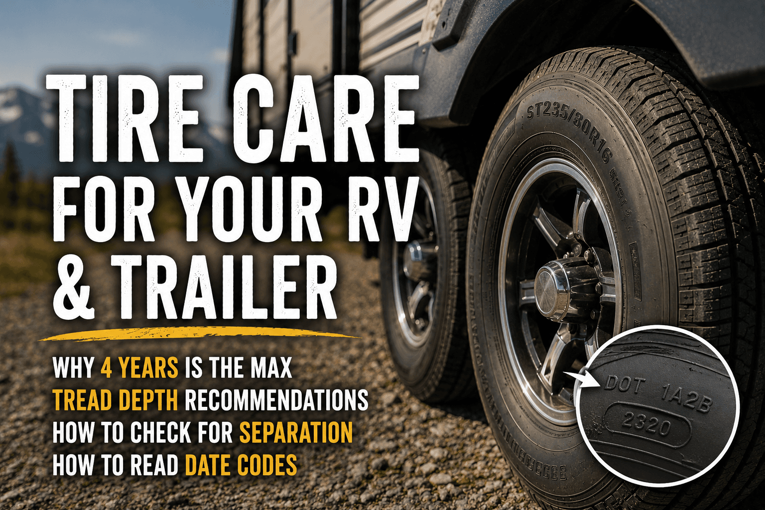 RV & Trailer Tire Care: The Safety Checks Every Owner Should Know